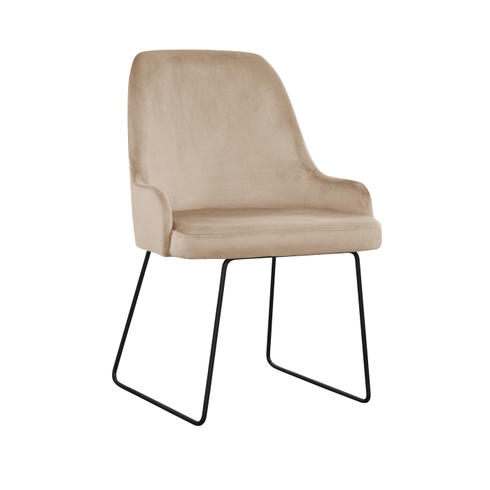 Gepolsterter Stuhl ANNY STRAIGHT